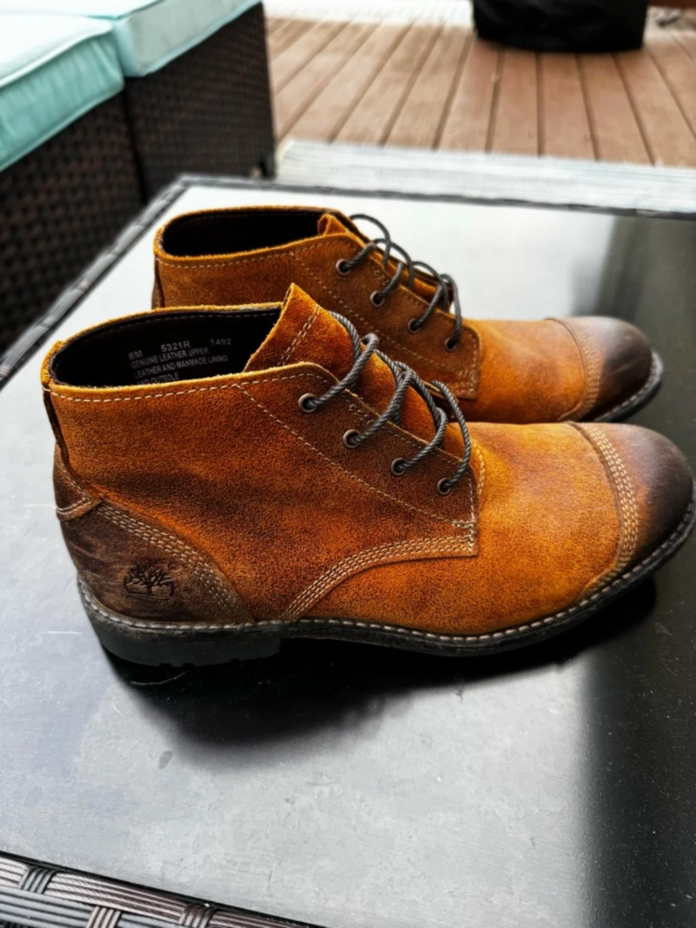 Timberland Earthkeepers Two Tone Leather City Premium Chelsea Lace Up‎ Boots 8